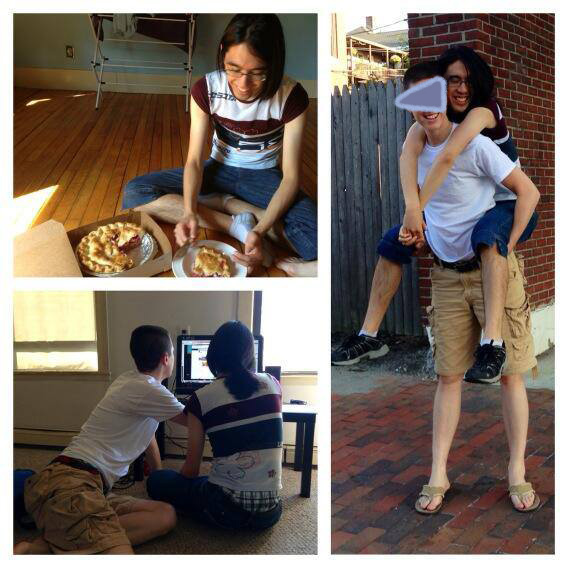 A montage of photos of Marina and Alex being cute together from soon after Marina moved to Maine.
